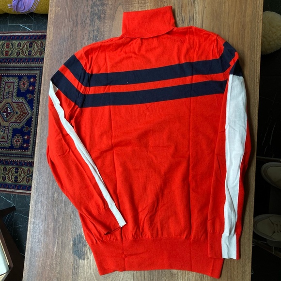 N. Peal men's cotton/cashmere blend turtleneck sweater size M - Picture 2 of 5